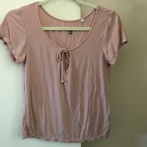 Light pink crop top from Pacsun